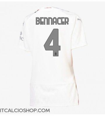 AC Milan Ismael Bennacer #4 Seconda Maglia Femmina 2023-24 Manica Corta